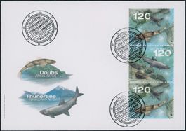 2024 - Europa - Fische - Zusammenhängende - FDC U1 ET