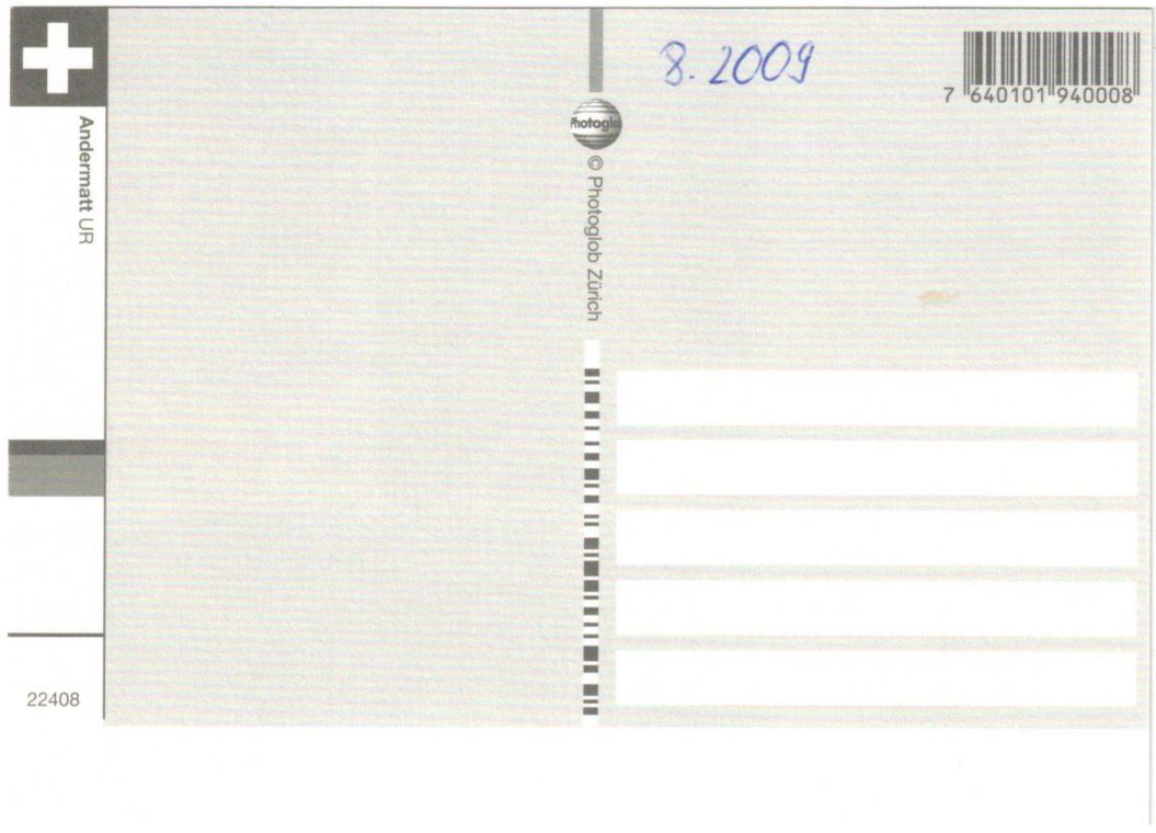 Cartoline postali: Andermatt - 4 Bild AK – Usato da Binningen venduto da Mountainrider 1