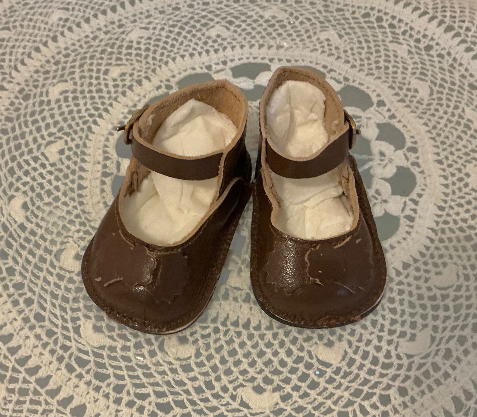 Bambole: ÄLTERE PUPPENSCHUHE ECHTLEDER – Usato da Zell LU venduto da Silvermemory 1