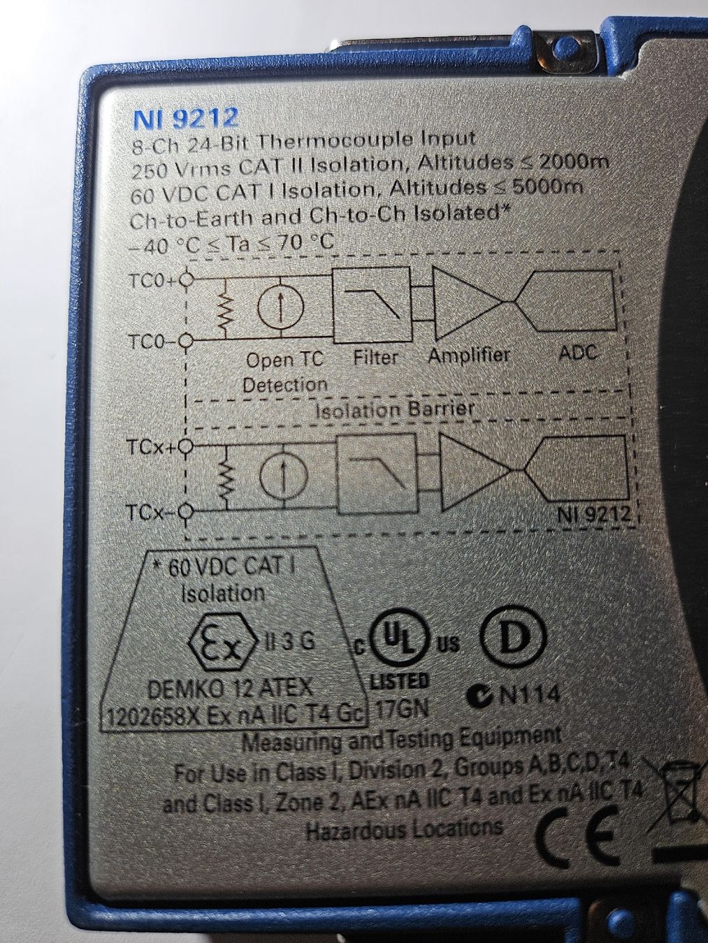 National Instruments Componenti elettronici: NI-9212 – Nuovo (secondo la descrizione) da Kölliken venduto da 7-ELEVEN 1