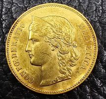 20 Fr. Helvetia 1892 – Seltene Ausgabe 100'000 Stk.
