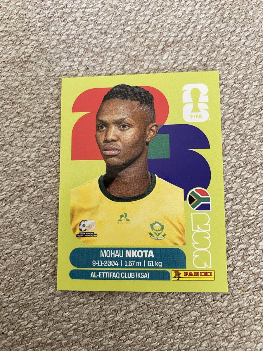 Panini WM 2026 - Mohau Nkota RSA 19 (Neuf avec emballage d'origine) à ...
