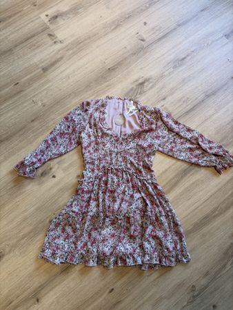 Aprioot Kleid Blumenmuster Gr. 36 Sommerkleid leicht luftigo