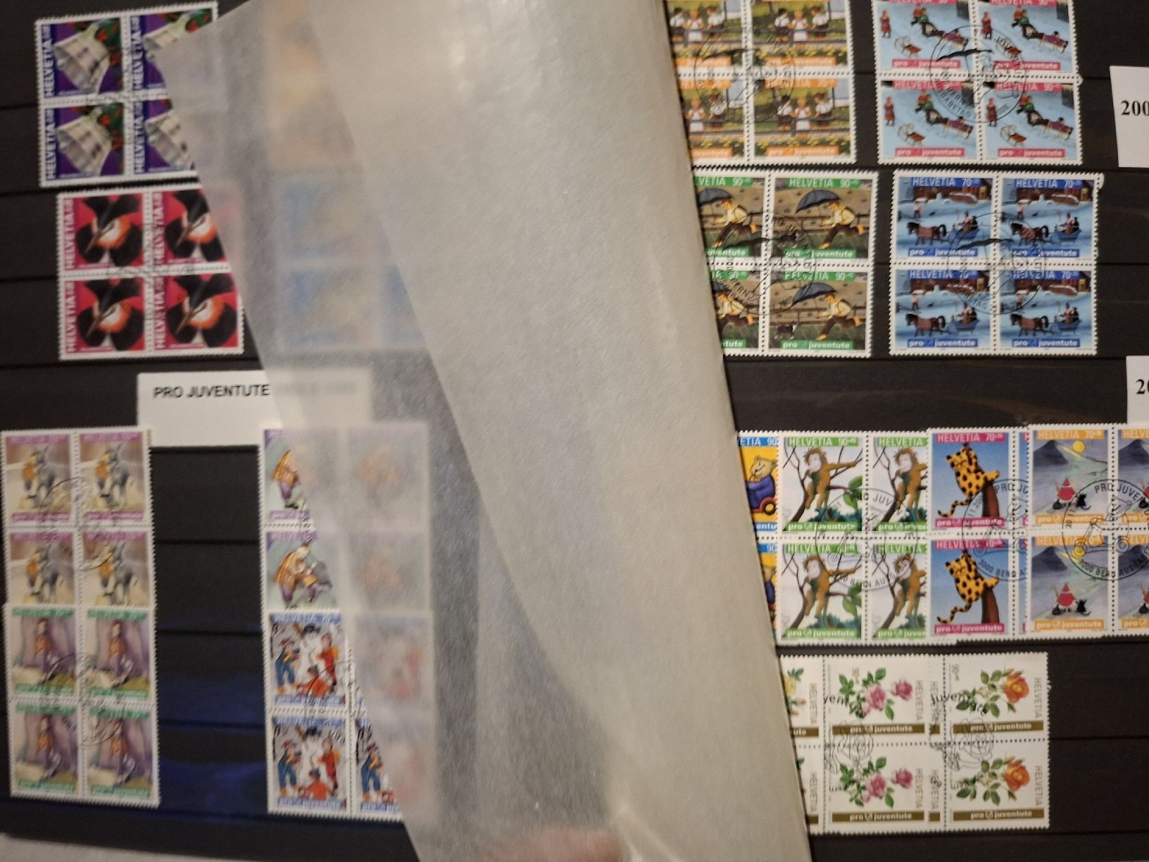 Alle Briefmarken: Sammlung 4er Blocks PP / PJ / Werbemarken – Gebraucht aus Balgach von SIMEON27 6