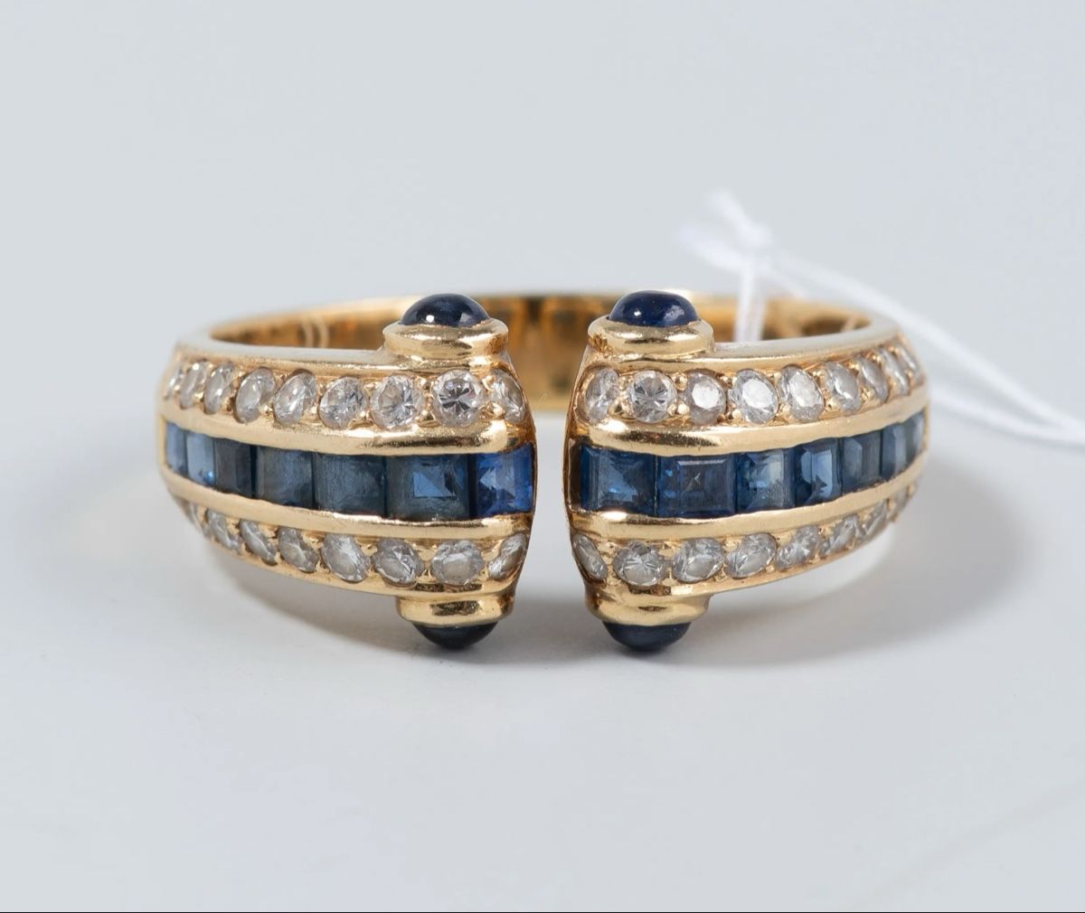 Anelli: Saphir-Diamant Ring – Usato da Langnau am Albis venduto da Meldoik