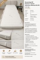 Neuwertige AM Premium 7-Zonen Gelschaummatratze H2 80x200
