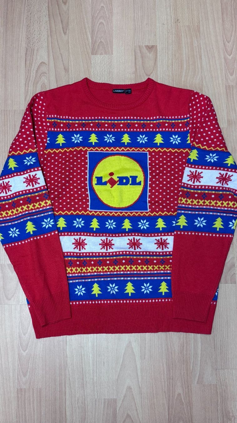 Pullover & Sweatshirts: Herren Weihnachtspullover Lidl Grösse L rot Christmas – Gebraucht aus Ostermundigen von Vangiolillo 1
