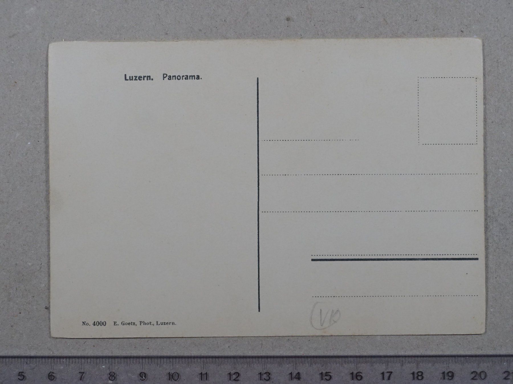 Cartoline postali: Luzern, Panorama – Usato da Lenzburg venduto da fh1 1