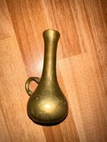 Vintage Vase aus massivem Messing - mit Griff