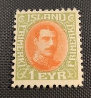 Island alte briefmarke