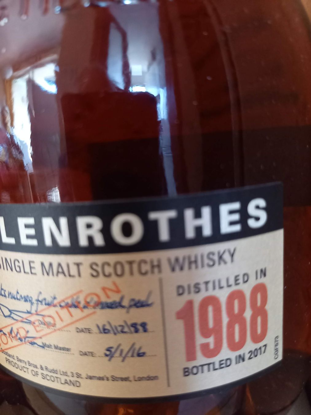 Glenrothes Bevande alcoliche: Glenrothes 1988 bottled 2017 – Nuovo (secondo la descrizione) da Minusio venduto da Mazarin8 1