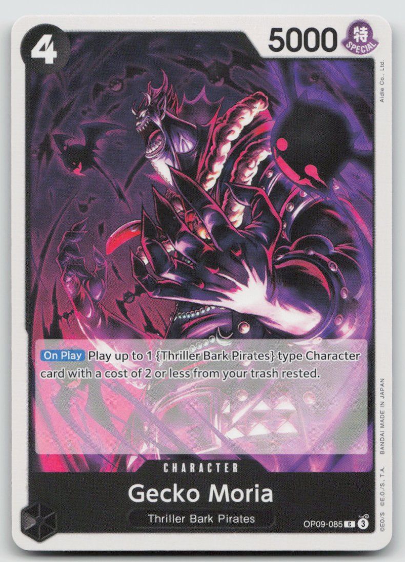 Bandai Carte collezionabili: One Piece Gecko Moria OP09-085 C – Usato da Lugano venduto da VlaseCard