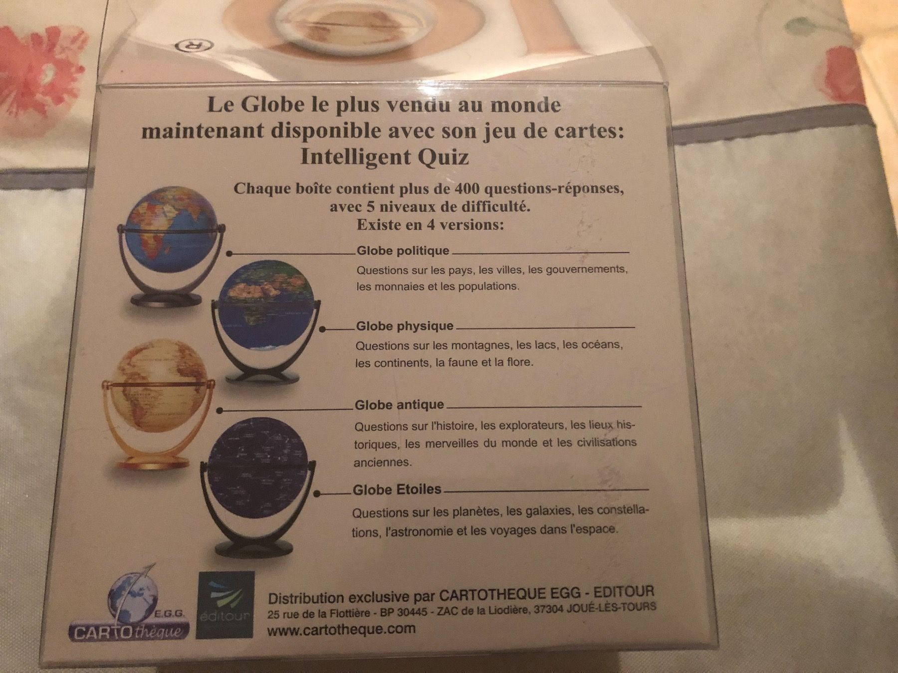 Giochi: QI jeu Globe avec son Intellingent Quiz. – Nuovo (secondo la descrizione) da thonex venduto da begochiqui 5