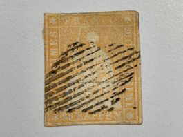 1854, Berner Druck, Münchner Papier ZNr. 25B