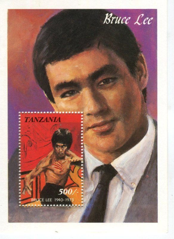 Tutti i francobolli: Block "Bruce Lee". Tansania – Nuovo e nell'imballaggio originale da Basel venduto da Butsch5