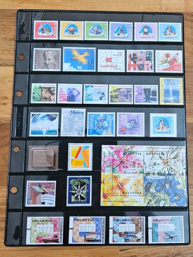 Tous les timbres: Schweizer Frankatur CHF 100.- postfrisch – Neuf (Voir description) à Uznach par Rayonii 2