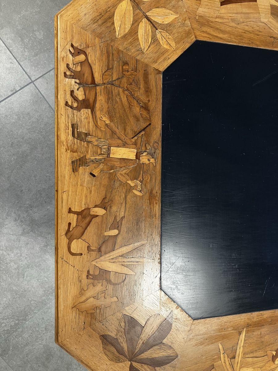 Tavoli: Wohnzimmer-Tisch mit Jagdmotiven – Usato da Sevelen venduto da Mjoschi 3