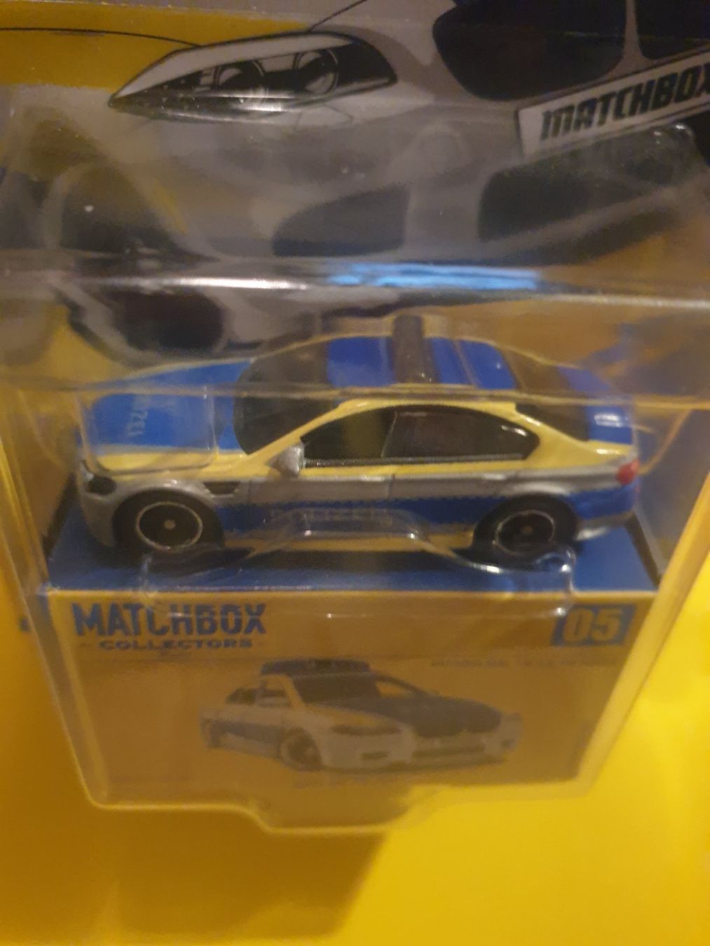 Matchbox Modellini d'auto: Matchbox  BMW M5 POLICE – Nuovo e nell'imballaggio originale da Oftringen venduto da Rotor 3