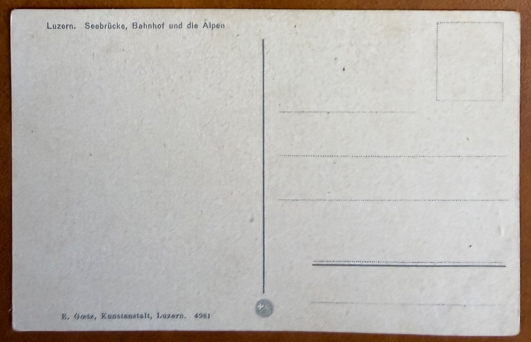 Cartes postales: Luzern - Seebrücke - Dampfschiff  - AK – D'occasion à Lutry par Ediego 1