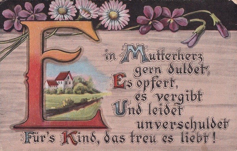 Ein Mutterherz • SpruchAK Mutter, zum Muttertag Kaufen auf Ricardo