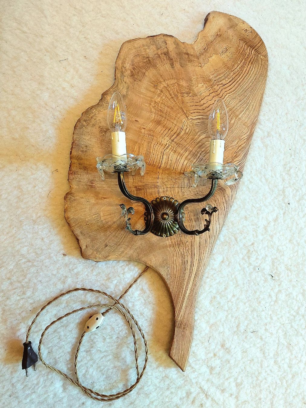 Lampade: Olivenholzlampe - Unikat – Usato da Abtwil SG venduto da Silvio4