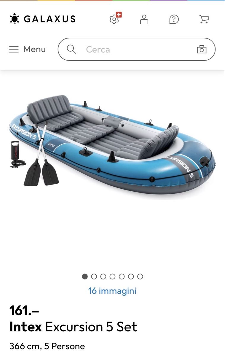 Barche: Schlauchboot Intex Excursion 5 (1 Stück) – Usato da Zürich venduto da roc_wzc9 1