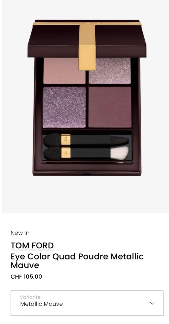 Tom Ford Make-up: Tom Ford Lidschatten Palette Quad – Gebraucht aus Rüfenacht BE von Milena_1 1