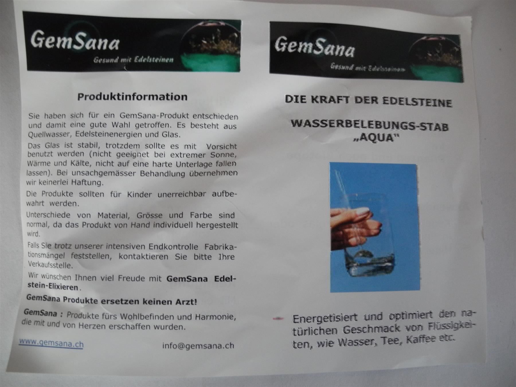 Mineralien & Heilsteine: Chakra Wasserbelebungs-Stab "Aqua" – Neu und originalverpackt aus Kottwil von Crazyrolf 1