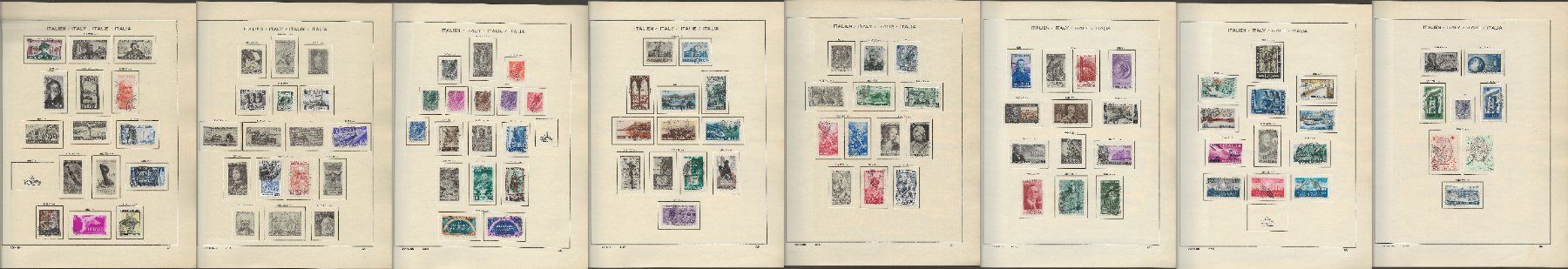 Alle Briefmarken: Marken Italien 1951 bis 1956 – Gebraucht aus Au ZH von xelagreb01