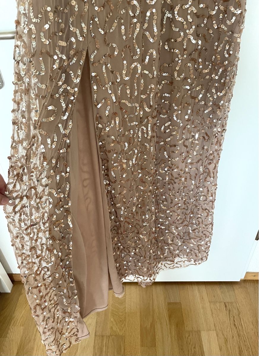 Zalando Vestiti: Abendkleid gold mit Paietten – Nuovo (secondo la descrizione) da Bülach venduto da marra 2