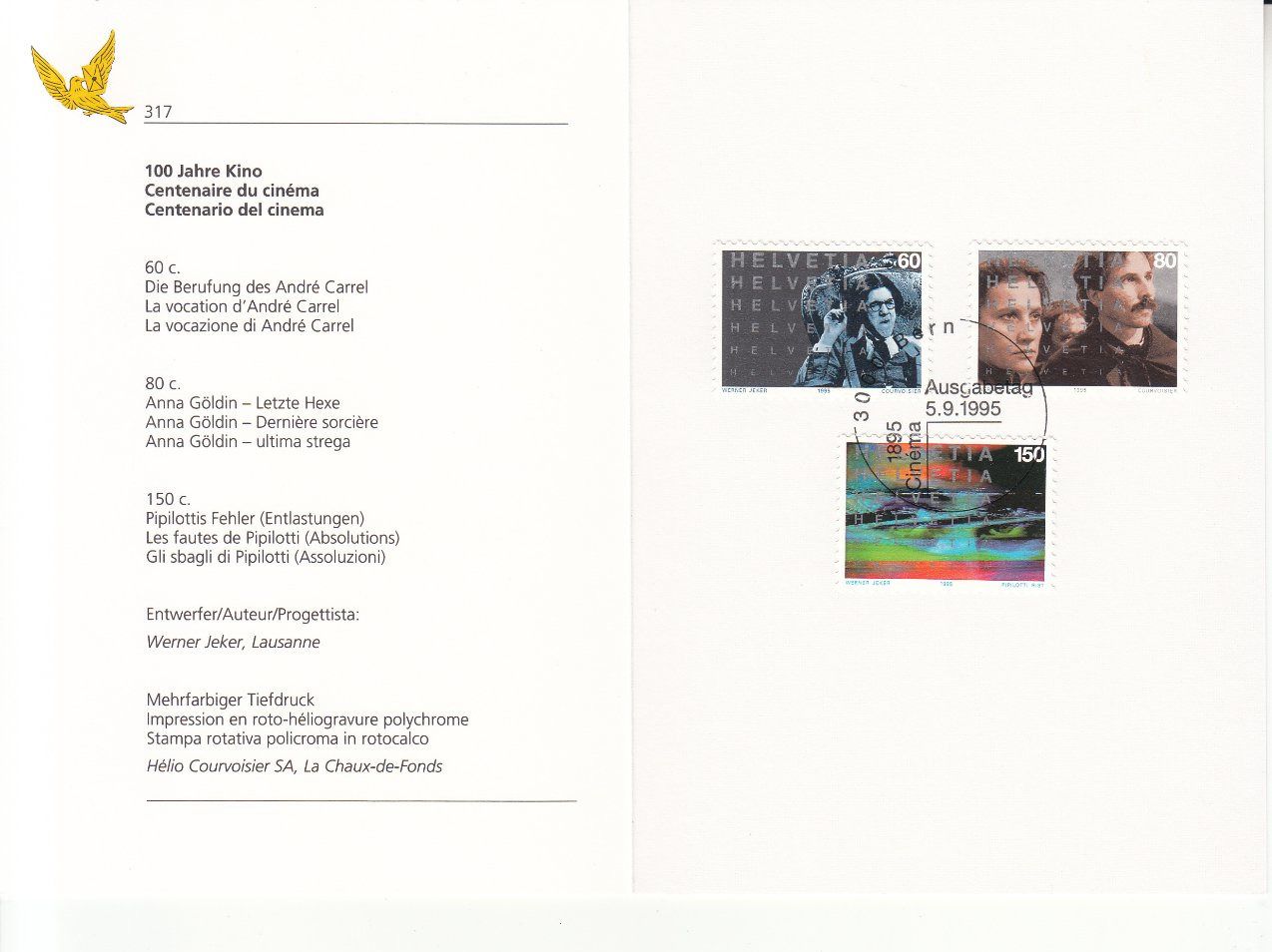 Alle Briefmarken: Faltblätter PTT SBK 317 mit ET – Gebraucht aus Bürglen TG von StampGraf