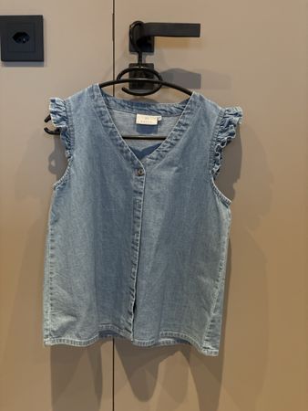 Chic Jeans-Bluse Gr. 34 von Kaffe
