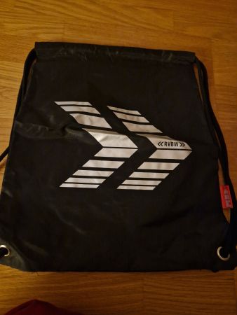 RVBW Turnbeutel schwarz Sporttasche Beutel Tasche Sack NEU