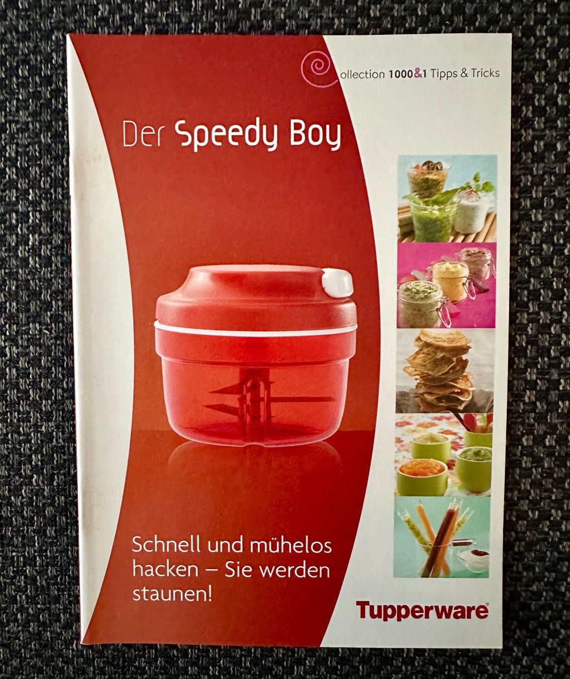 Bücher: Tupperware Rezeptheft „Speedy Boy“ – Neu (gemäss Beschreibung) aus Wallbach von paxnic
