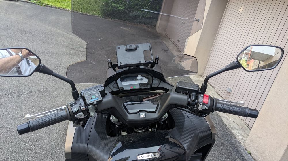Protège-mains Moto Pour Honda NC750D / Integra 750 - Protection Contre Le Vent Et La Pluie (Gris Carbone)