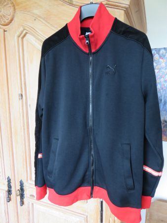 Puma Trainingsjacke Schwarz/Rot Gr. M - Top Zustand!