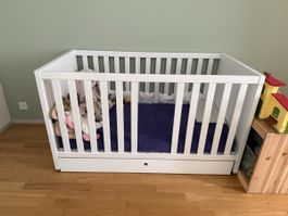 PAIDI Babybett mit ausziehbarem Stauraum
