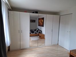 Kleiderschrank weiss mit Spiegeln  3 Meter breit