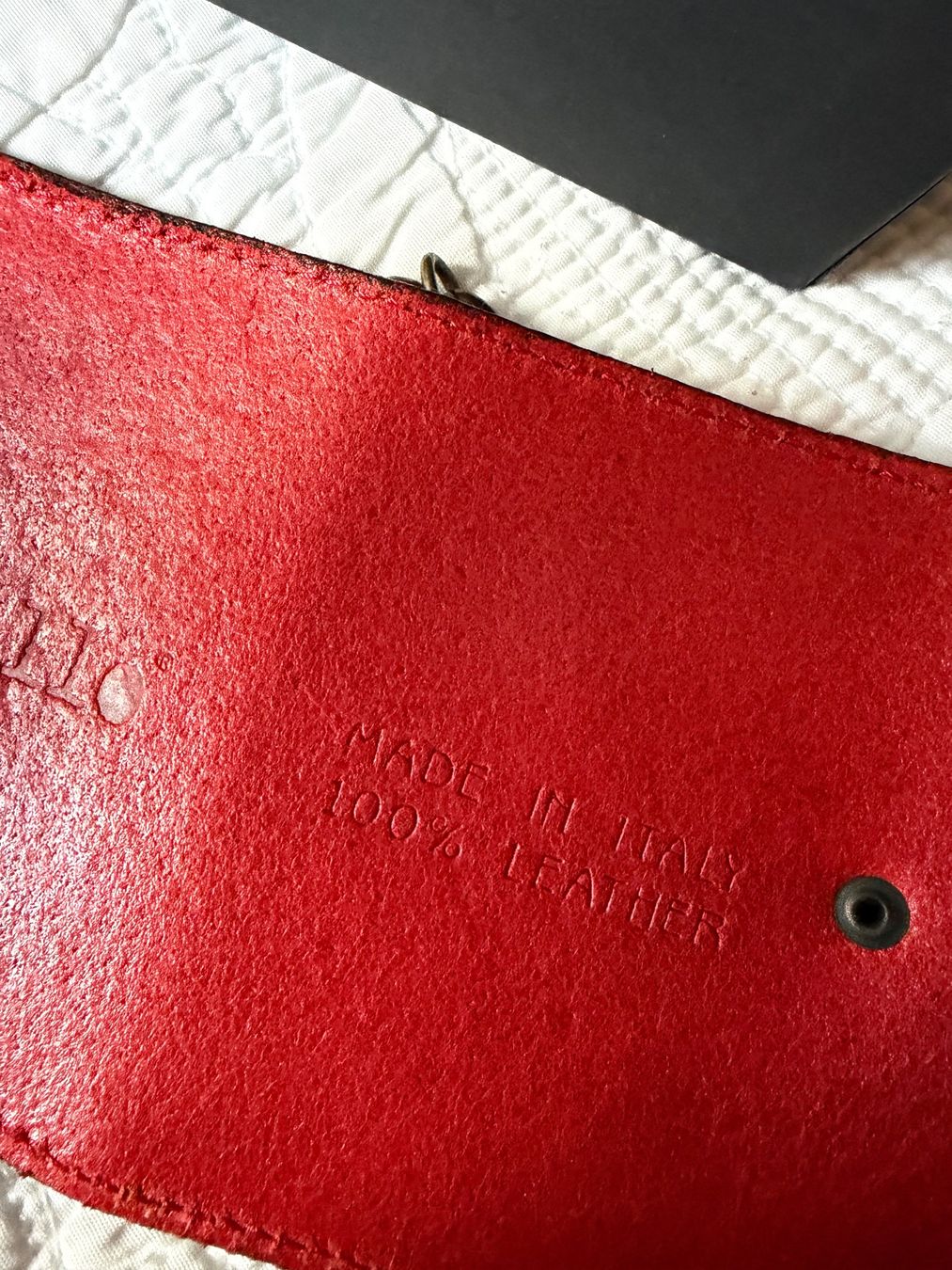 Cinture: Frankie Morello Taillengürtel Leder rot – Nuovo (secondo la descrizione) da Brütten venduto da Rod816 5