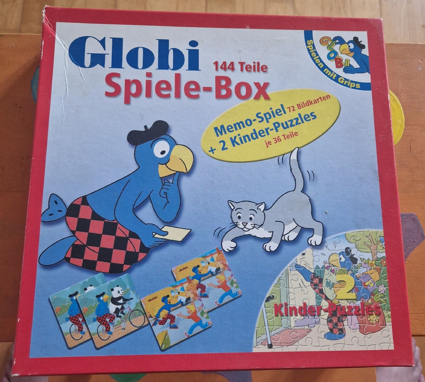 Spiele: Globi Spiele-Box mit 2 Puzzles + Memory – Gebraucht aus Möhlin von Lyhme94