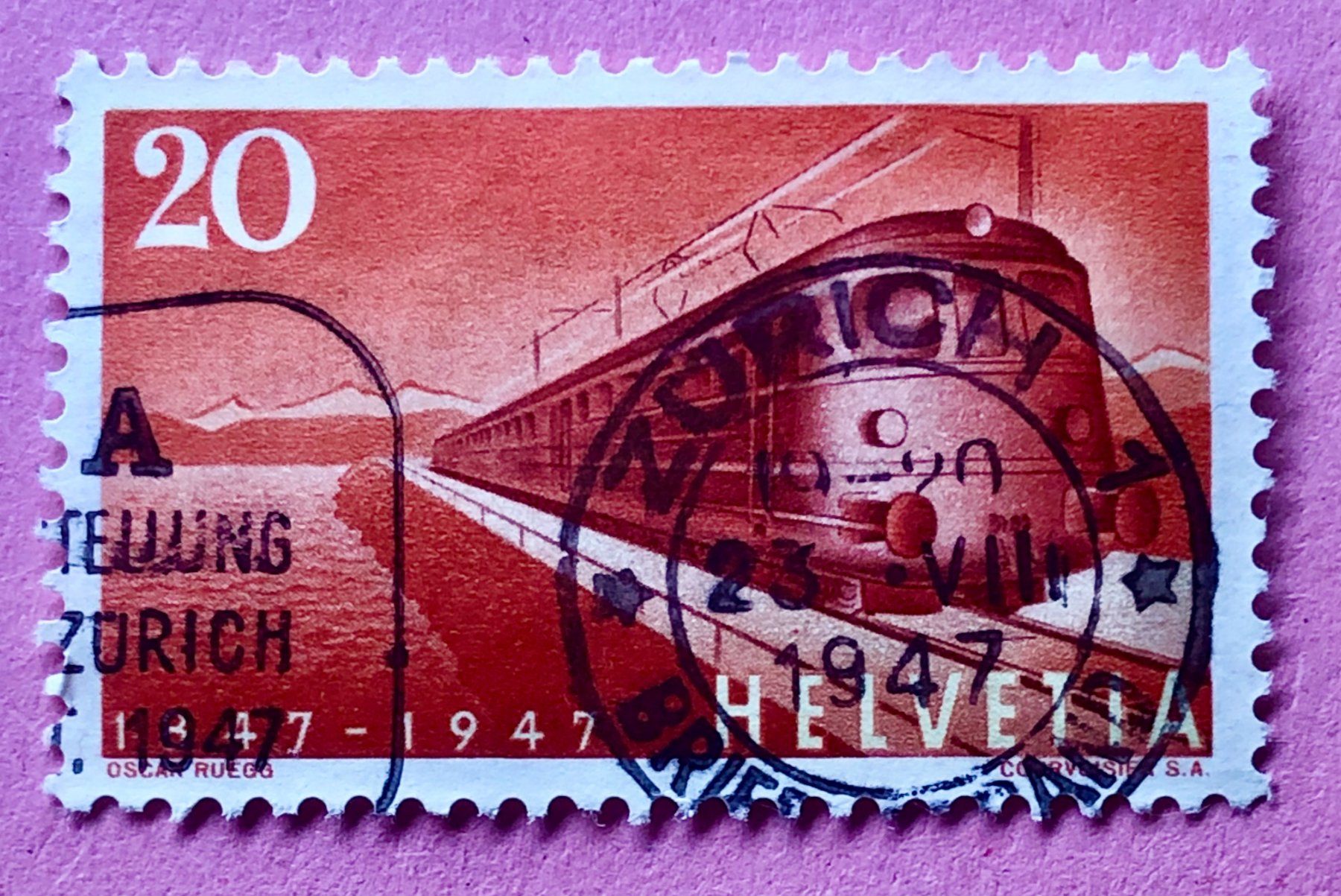 Alle Briefmarken: Nr.279 BRIEFMARKEN GESTEMPELT Zürich – Gebraucht aus Aarau von Billa007