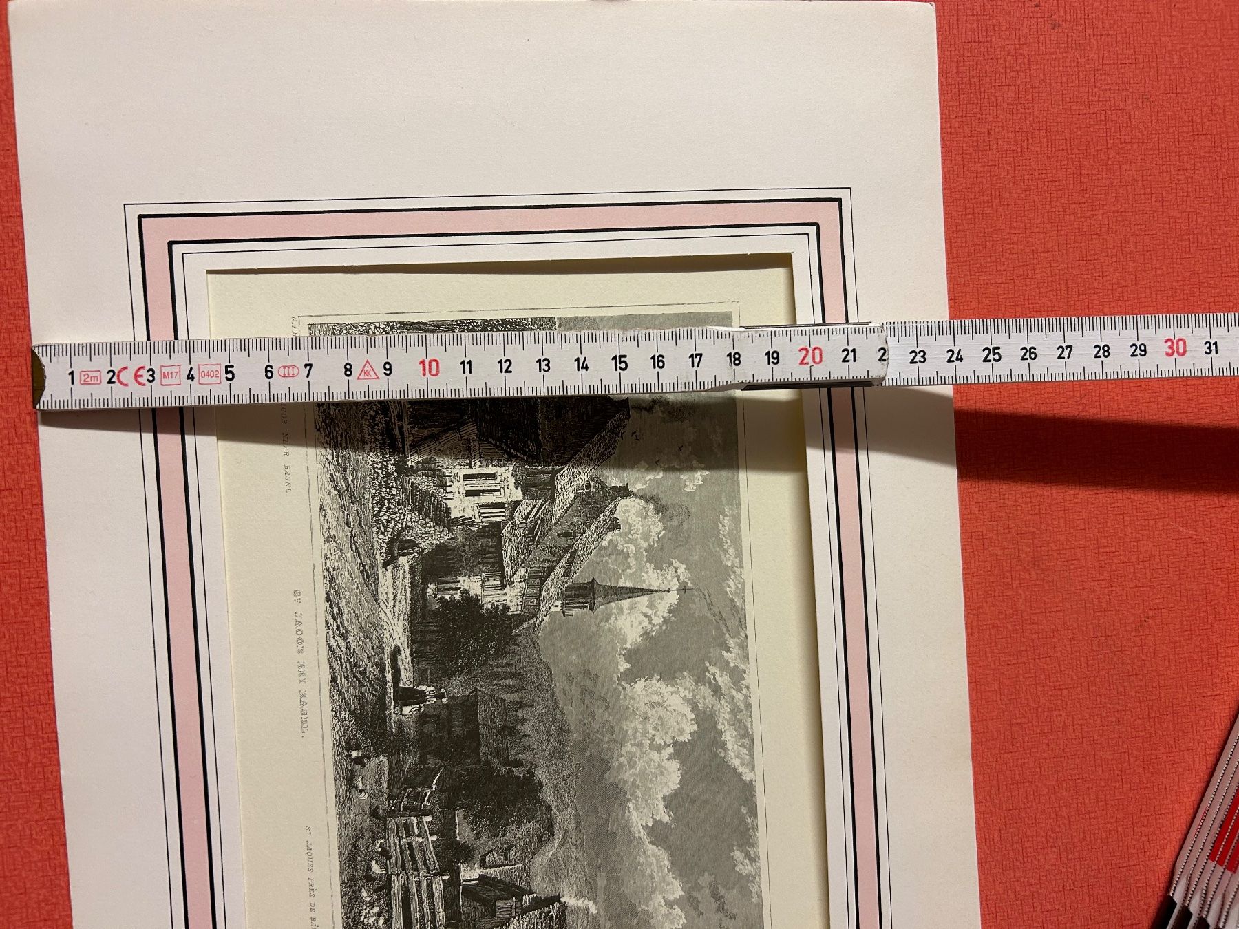 Stiche: Bild Stich St. Jakob bei Basel,Passepartout. – Gebraucht aus Lanzenhäusern von vic63 8