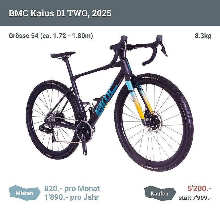 Biciclette: BMC Kaius 01 TWO (2025), Grösse 54 – Usato da Zürich venduto da Testo 1