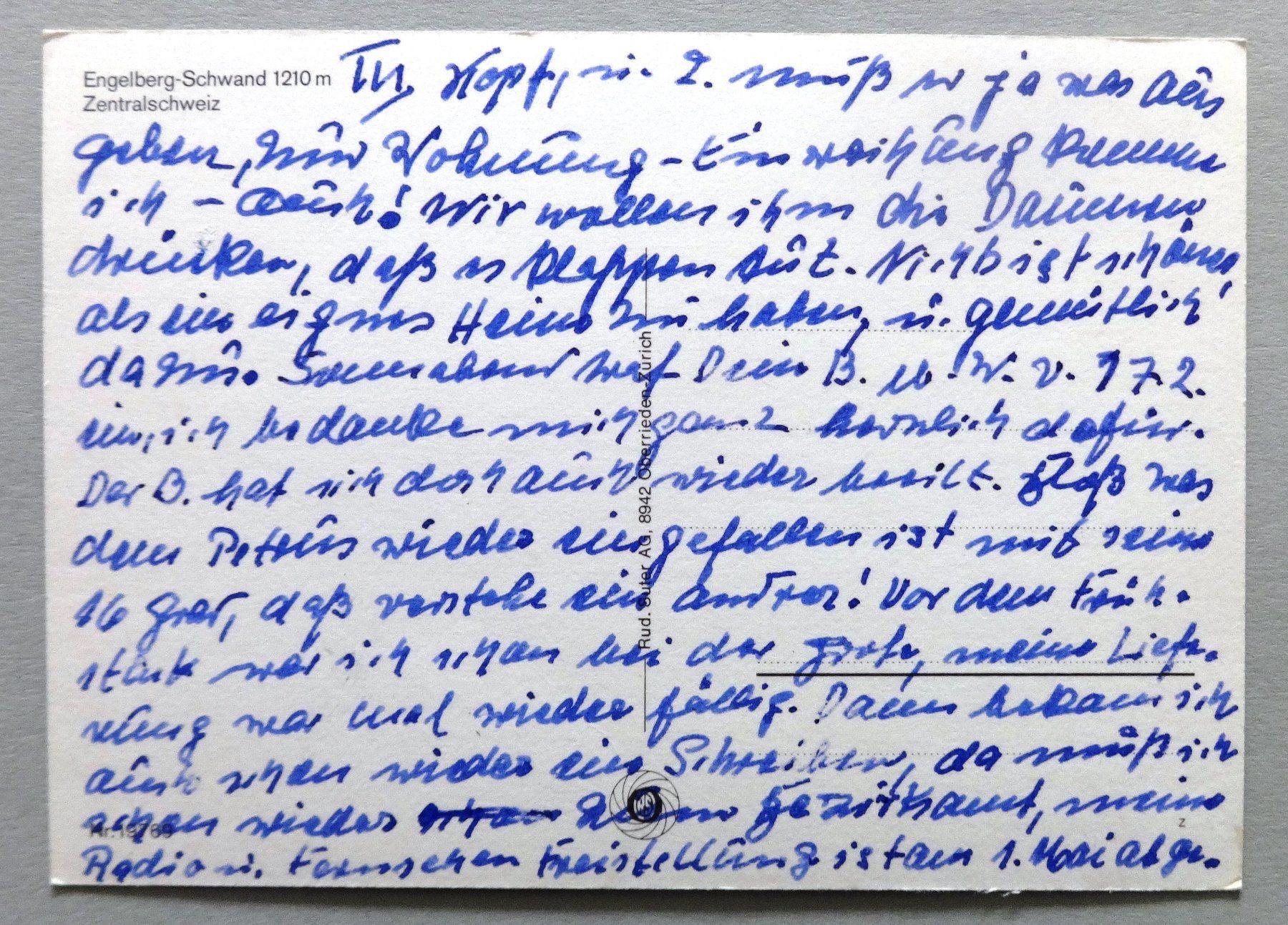 Cartes postales: Engelberg-Schwand 1210 m – D'occasion à Fétigny par Billy2miny 1