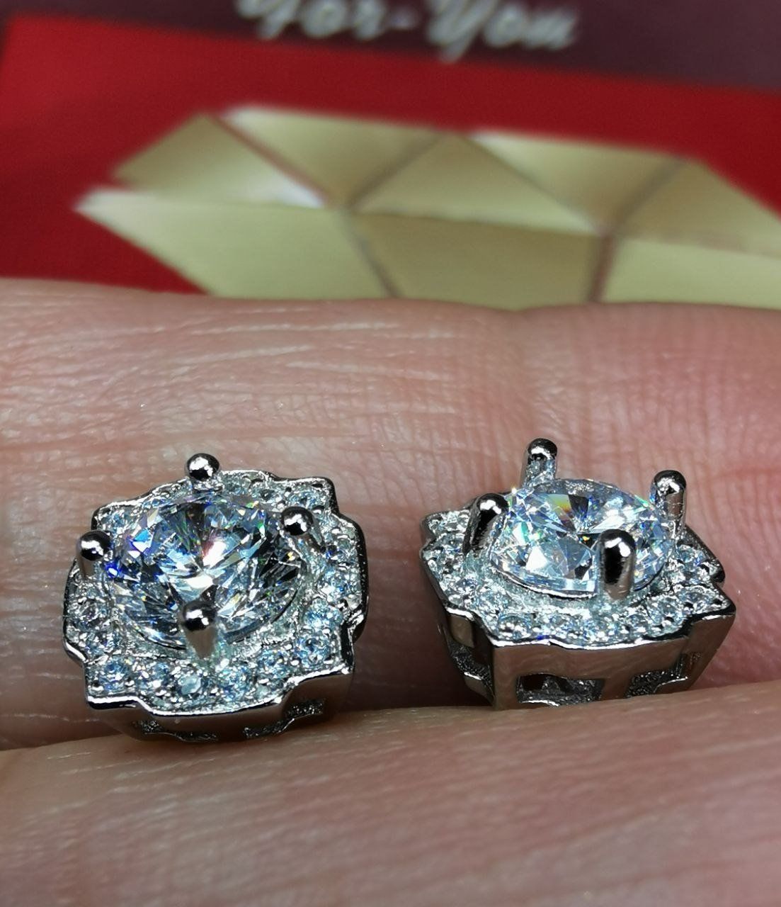 Orecchini pendenti & Orecchini a lobo: Boucles d'oreille argent avec zircons – Nuovo e nell'imballaggio originale da Reconvilier venduto da Tsma67 4