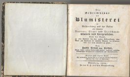 Die Geheimnisse der Blumisterei 1830