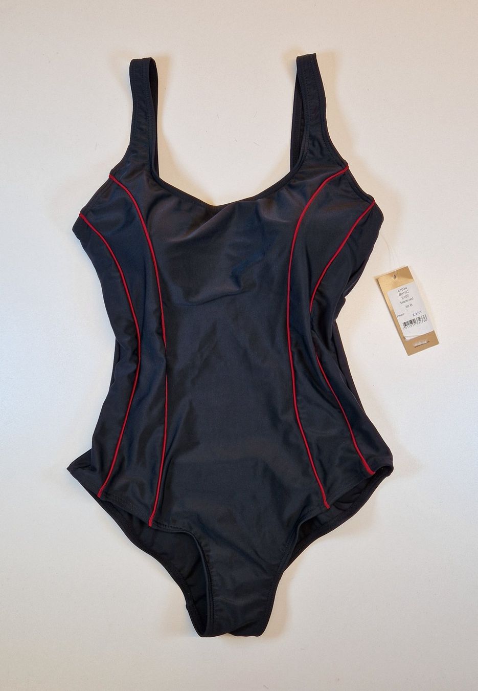 Lahco Costumi da bagno & Bikini: Badehose Damen 38B Lahco Basic Black Red / Rabatt 50% - 70%! – Nuovo e nell'imballaggio originale da Braunau venduto da Brand-Store 4