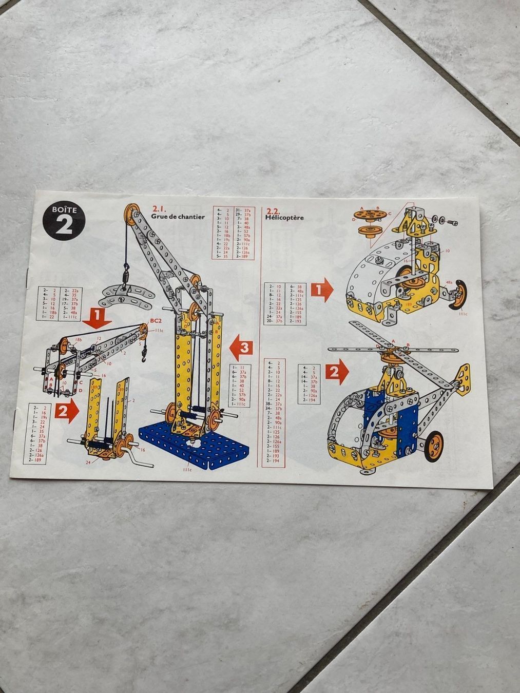 Meccano Kit di costruzioni: Grande boite de Meccano, 6 Modèles de construction – Usato da Bassecourt venduto da CALUMET-X 3
