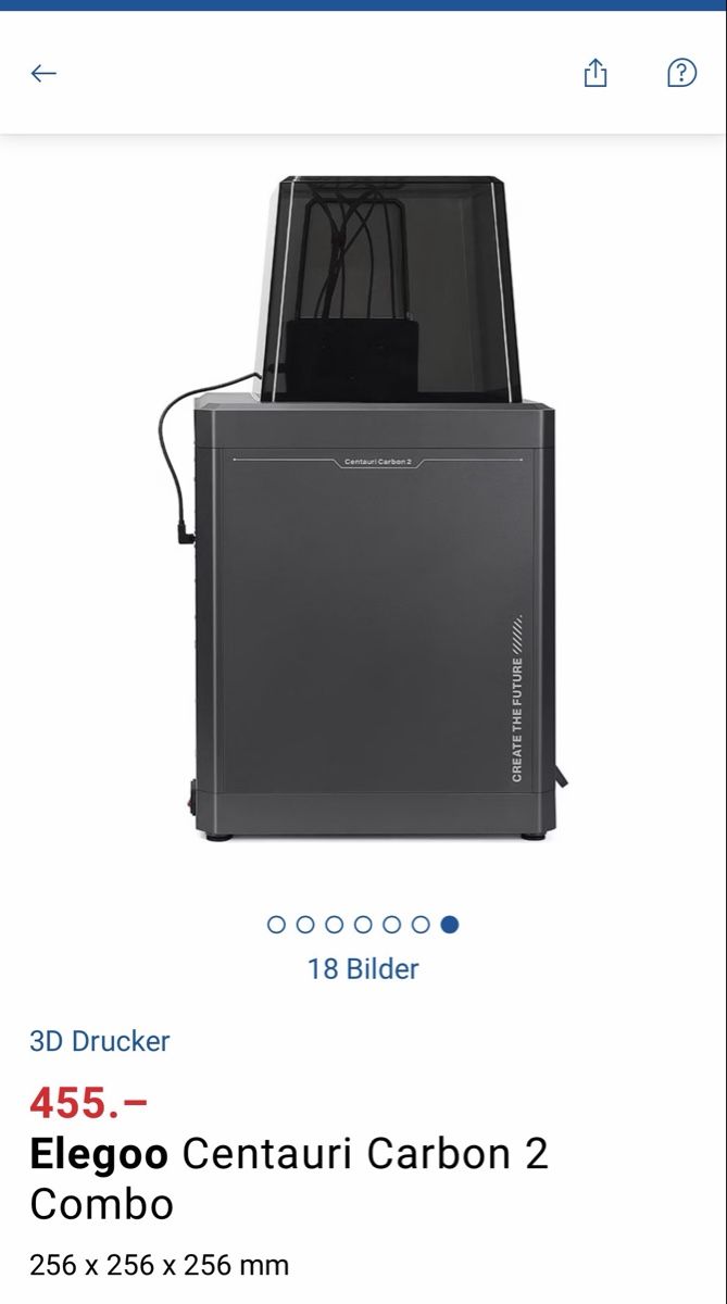 Elegoo Imprimante 3D: 3D Drucker Elegoo Centauri Carbon 2 Combo 256x256x256mm – Neuf (Voir description) à Heimberg par cmfr84 4