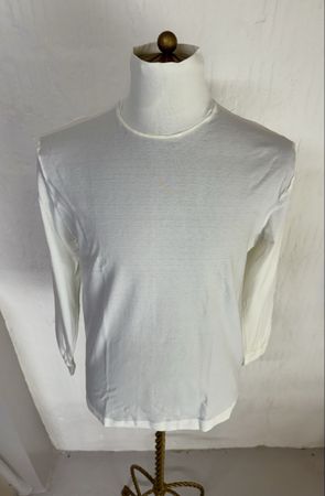 CALIDA Langarmshirt weiss Gr. L Swiss Made Vintage - NEU